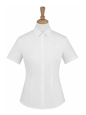 MTV-226白色女短袖襯衫